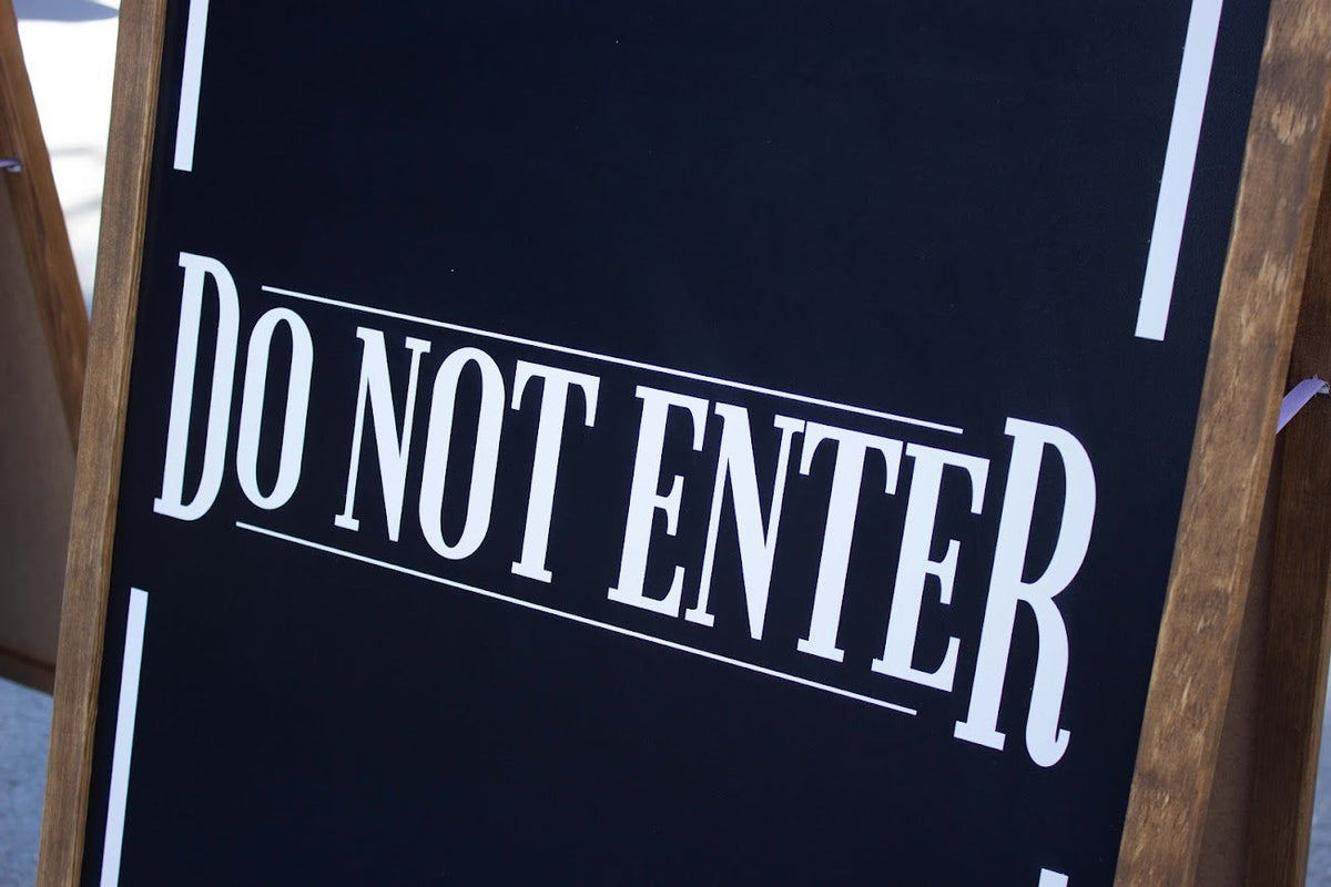 Freestanding Double-Sided Sidewalk Sign | Foldable Wooden Store Board with Custom Logo Print - Otimsan Shop