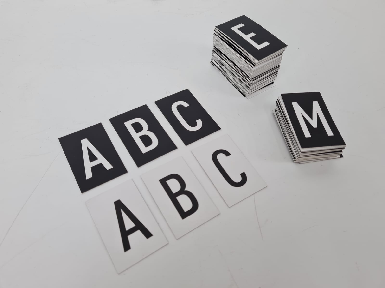 Double-Sided Card Letter Set – Ready 250-Piece Letter Pack for Menus and Announcements - Otimsan Shop