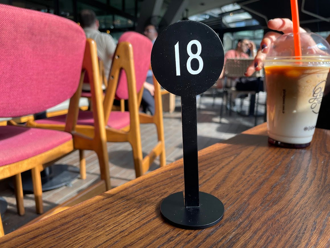 Metal Table Number Stand - Otimsan Shop