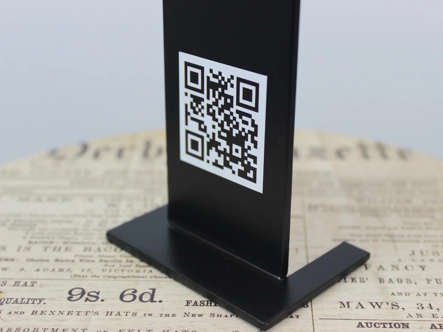 QR Code Menu Stand | Double-Sided Tabletop Menu Solution for Restaurants & Cafés - Otimsan Shop