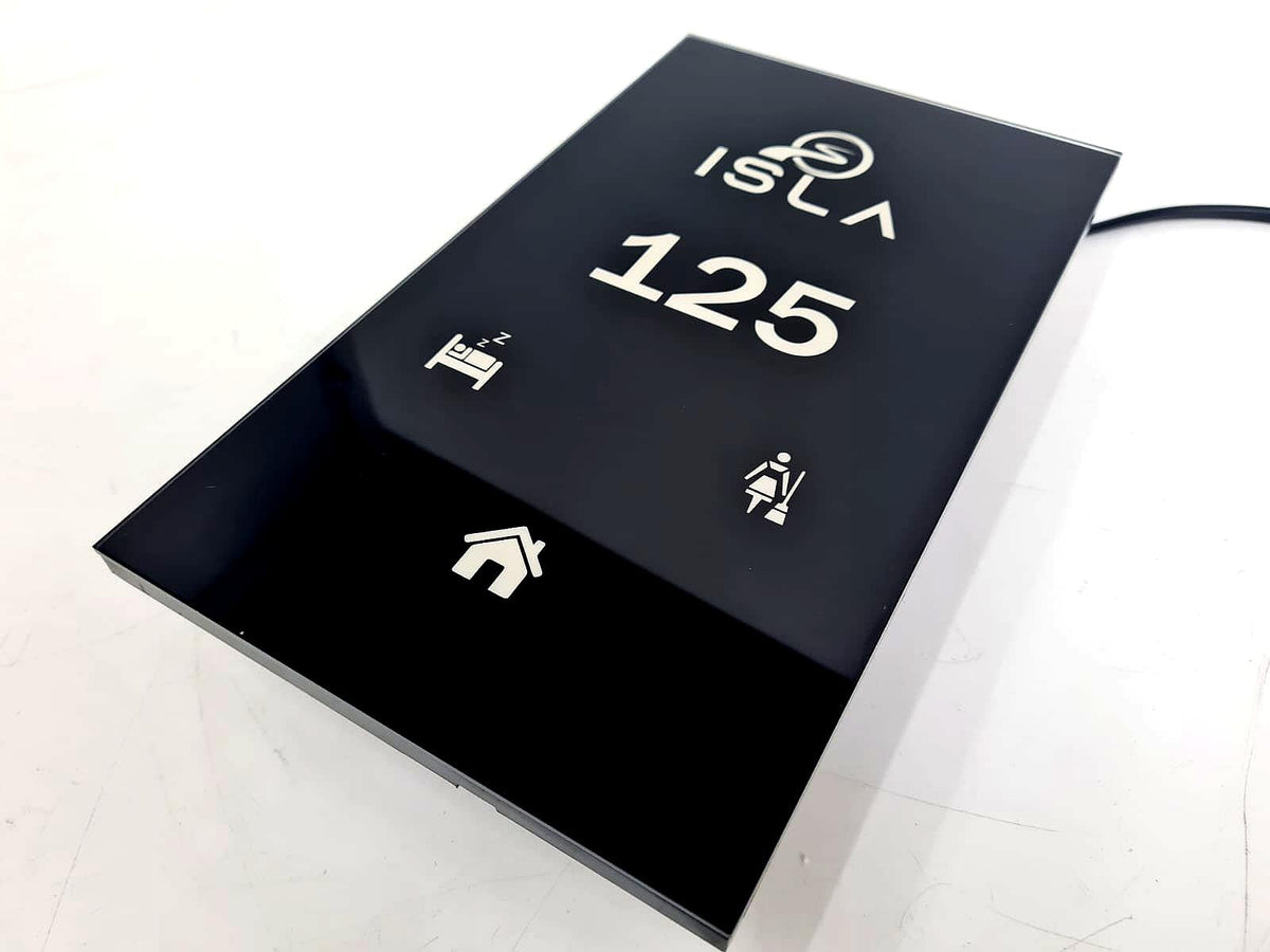 Smart Room Number Panel – LED Illuminated, Do Not Disturb (DND) & Cleaning Indicator - Otimsan Shop