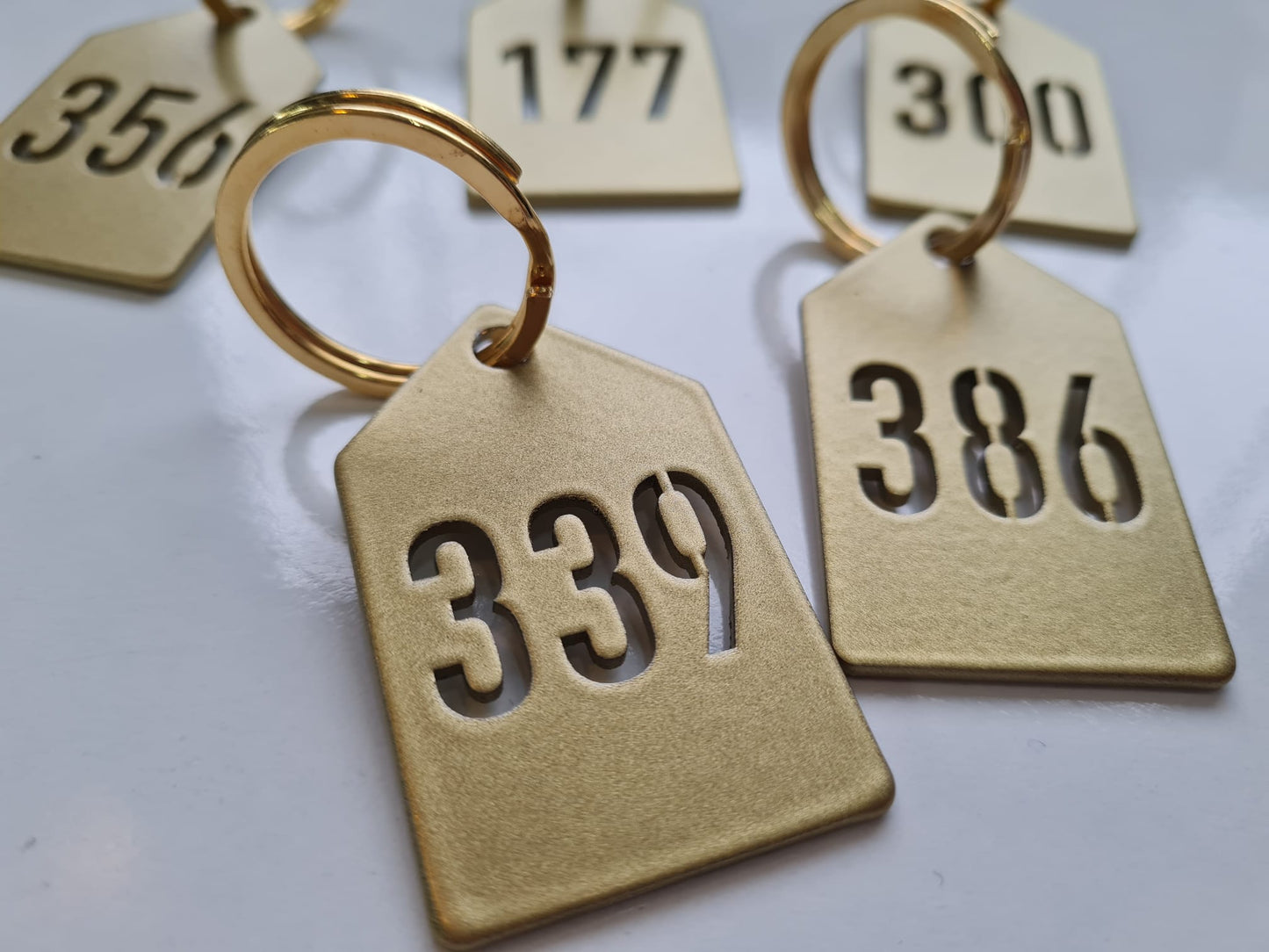 Metal Numbered Keychain | Hotel & Café Cloakroom Tag - Otimsan Shop
