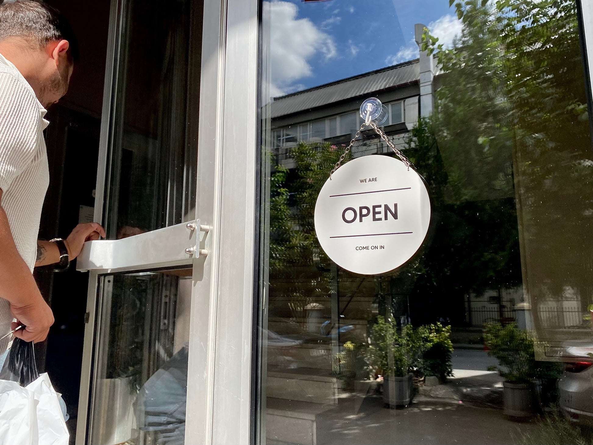 Open/Closed Sign | Custom Hanging Door Sign - Otimsan Shop