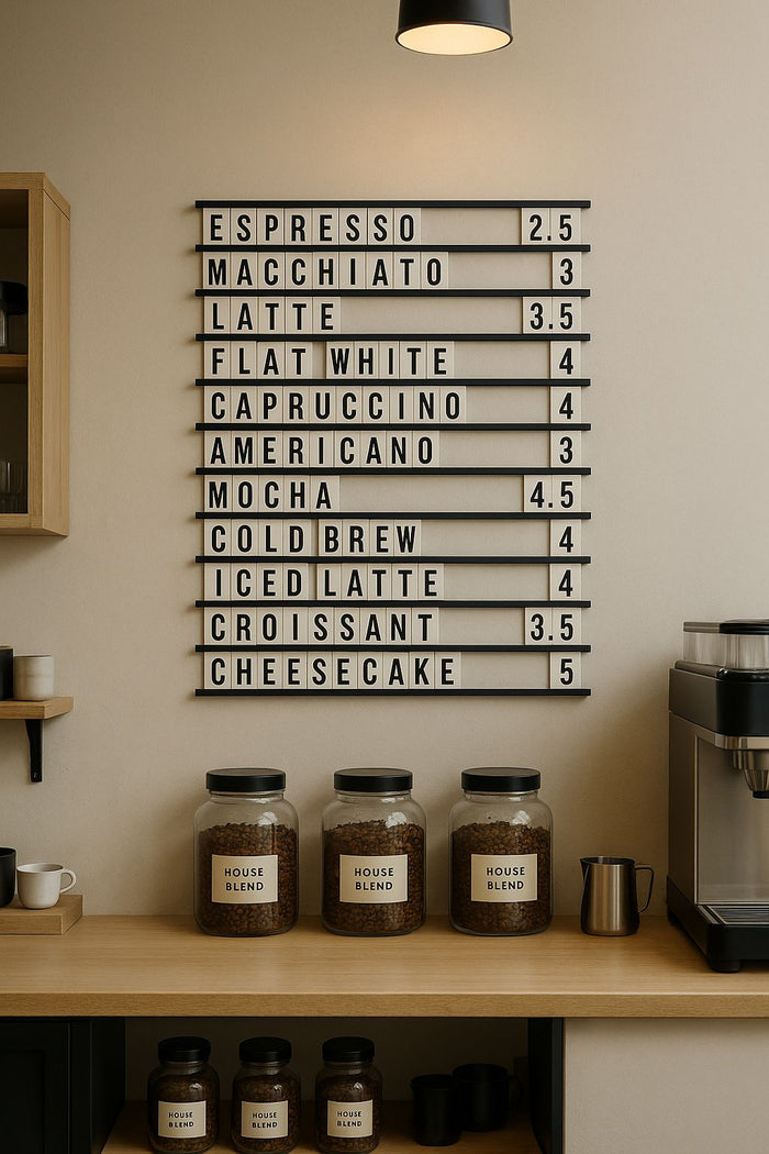 Replaceable Menu and Price Board | Versatile Writing Board for Lists, Announcements and Notes - Otimsan Shop