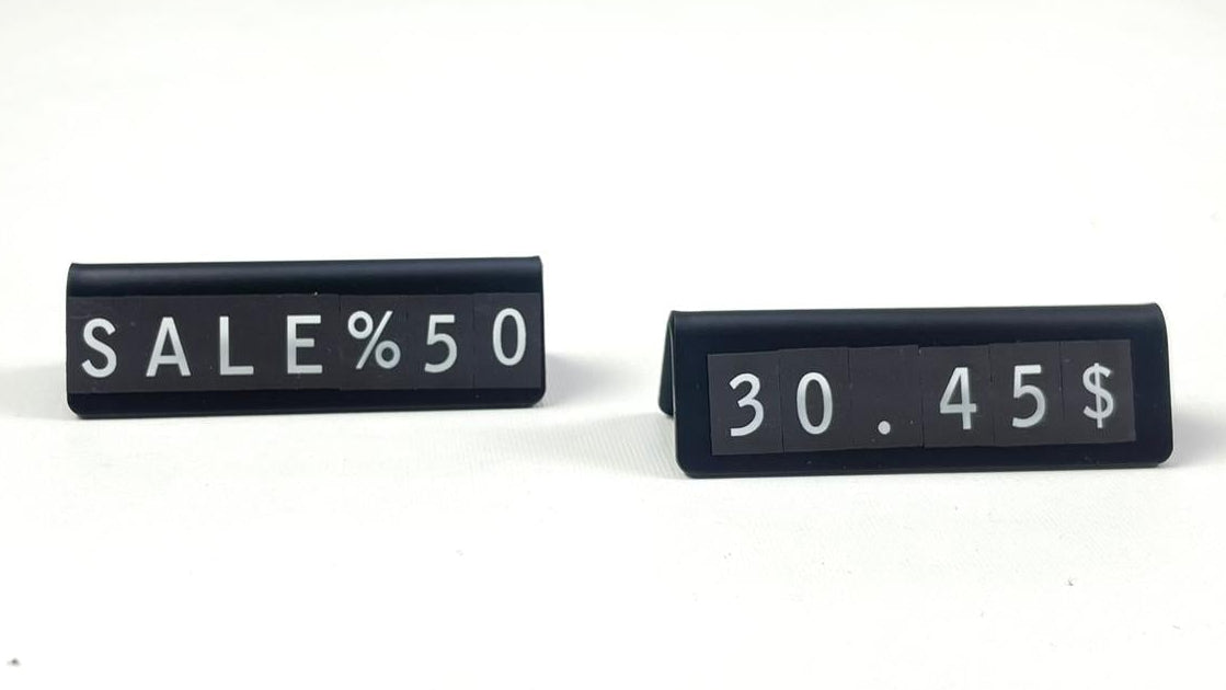 Magnetic Price Tag Set | 20-Piece Price Display Stand for Stores & Showcases - Otimsan Shop