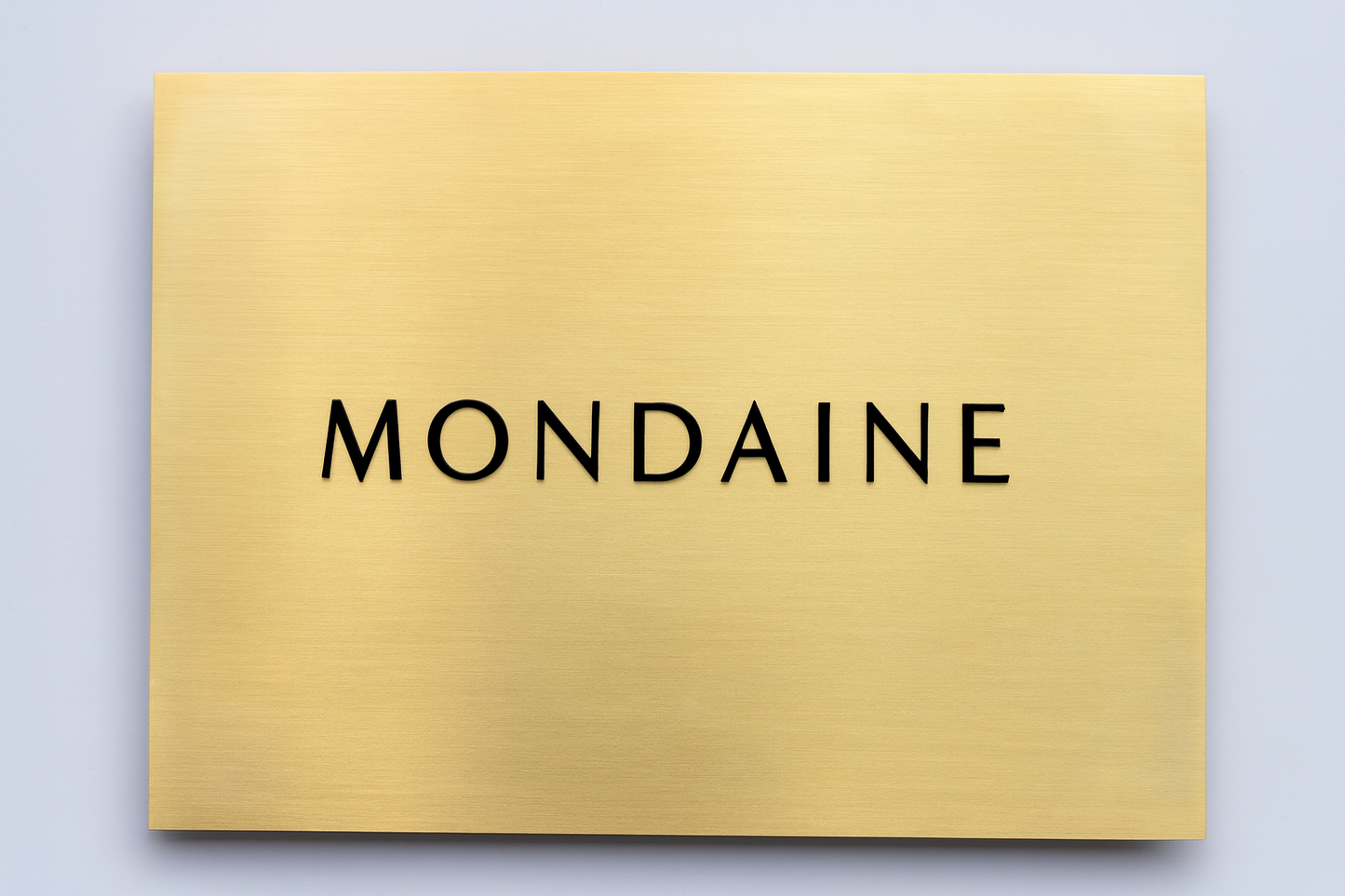 Brass Embossed Letter Luxury Entrance Sign | Elite Office & Hotel Door Plate - Otimsan Shop