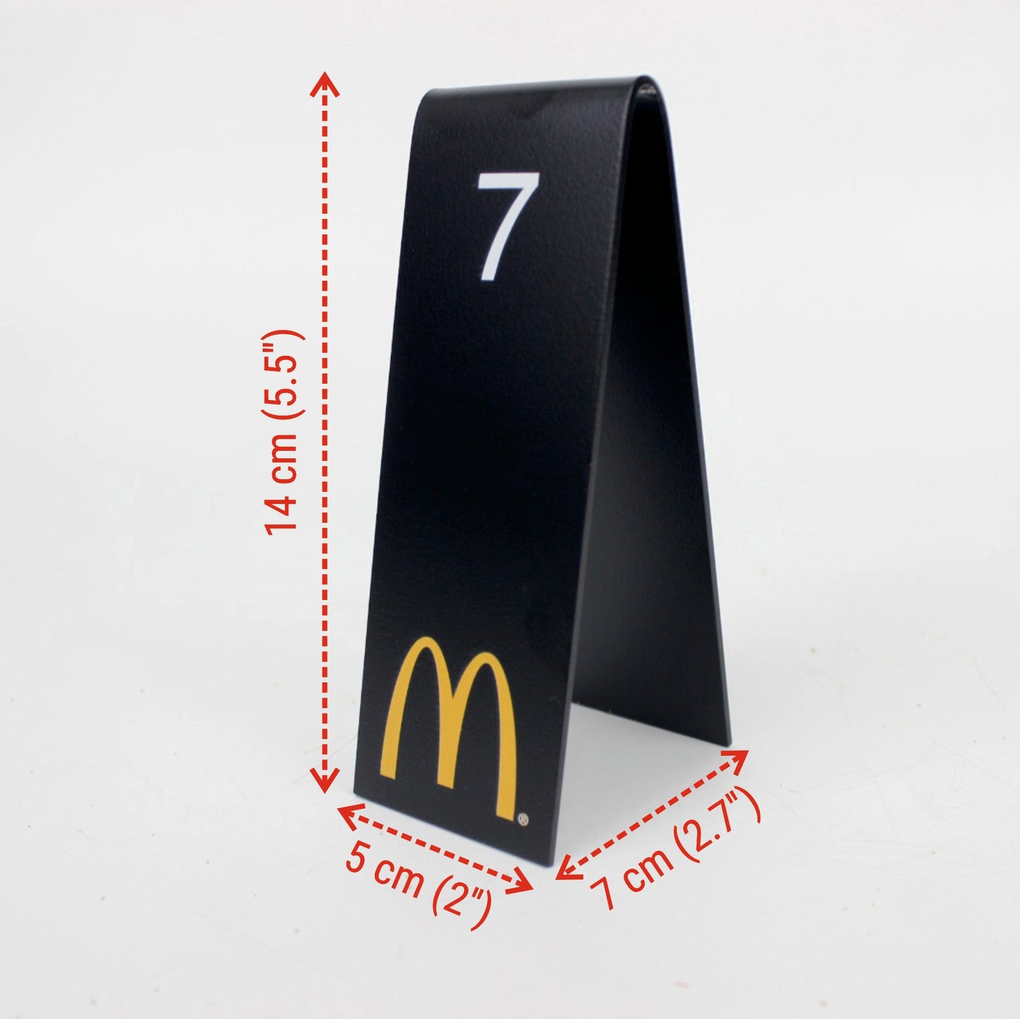 Table Number Stand | QR Code, Double-Sided & Custom Logo Design for Restaurants & Cafés - Otimsan Shop