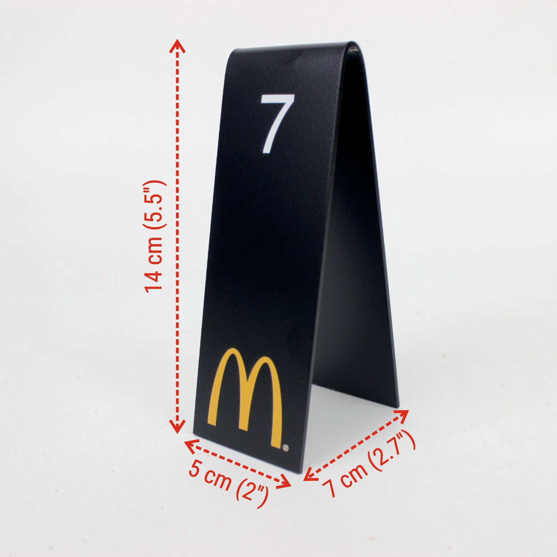 Table Number Stand | QR Code, Double-Sided & Custom Logo Design for Restaurants & Cafés - Otimsan Shop
