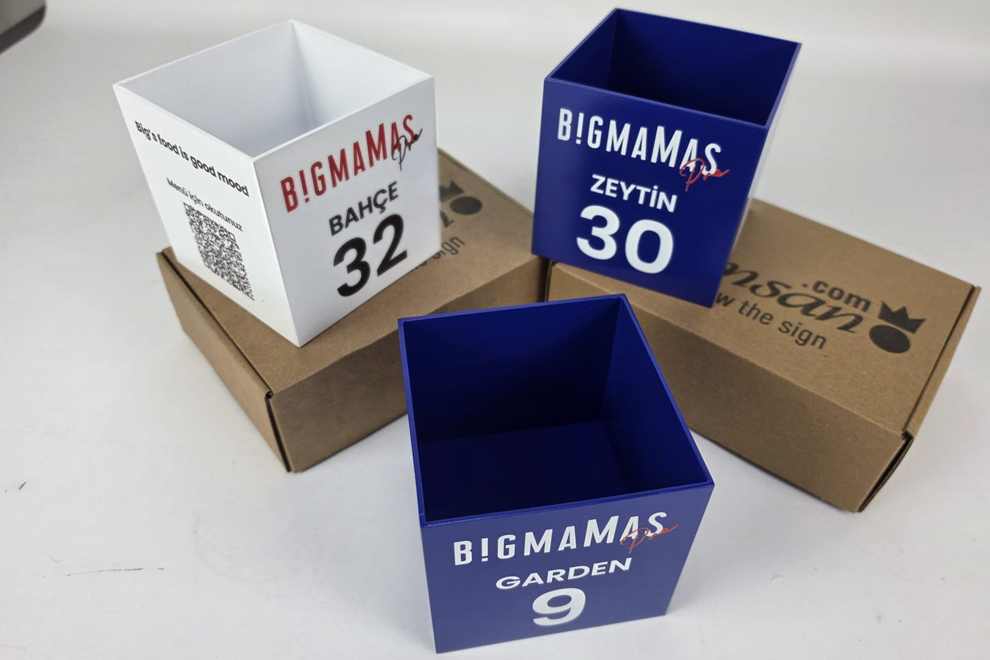 QR Code Box | Tabletop Organizer for Restaurants and Cafés - Otimsan Shop