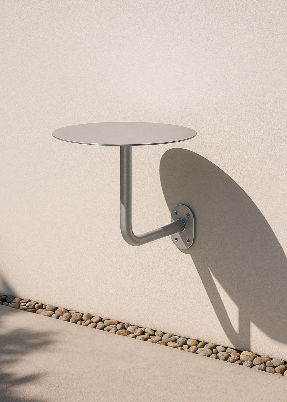 Wall-Mounted Café Bistro Table | L-Shaped Easy Installation Metal Frame - Otimsan Shop