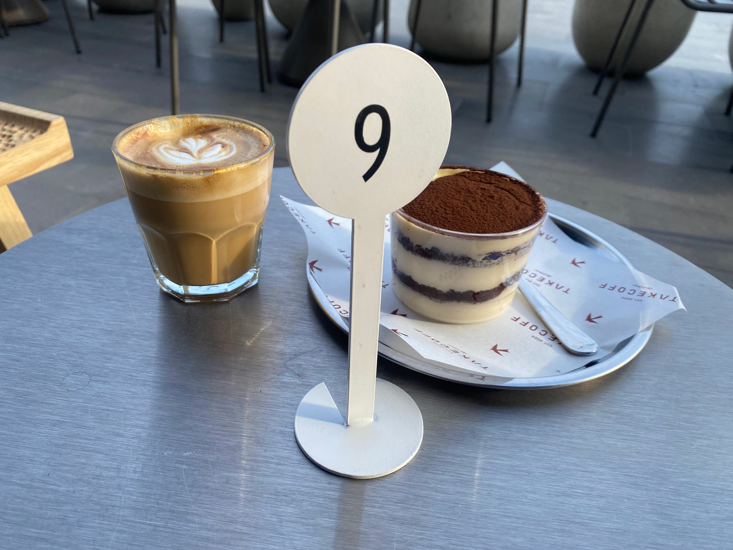 Metal Table Number Stand - Otimsan Shop