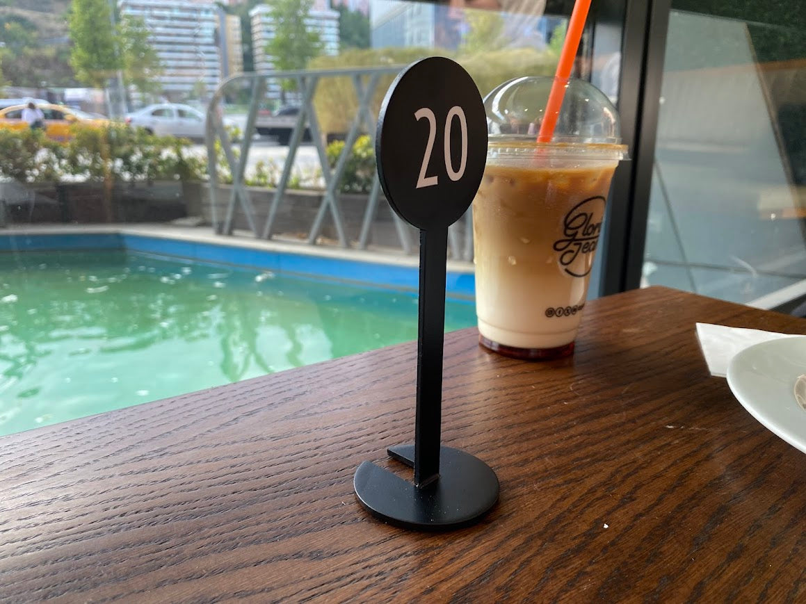 Metal Table Number Stand - Otimsan Shop