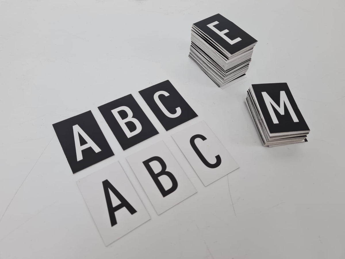 Double-Sided Card Letter Set – Ready 250-Piece Letter Pack for Menus and Announcements - Otimsan Shop