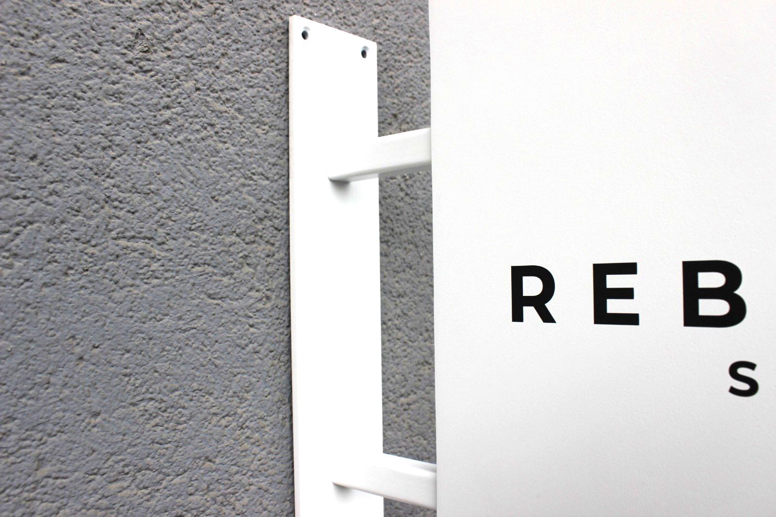 Double-Sided Durable Store Sign | Square, Printed Brand Logo - Otimsan Shop
