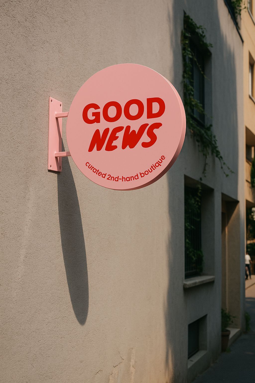 Double-Sided Durable Round Store Sign | Custom Logo Printed - Otimsan Shop