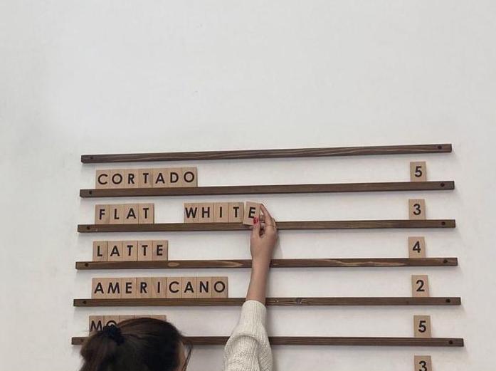 Wooden Slat Changeable Menu Board - Daily Menu Solution for Cafés and Coffee Shops - Otimsan Shop
