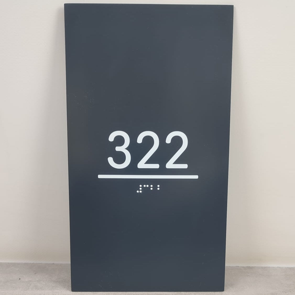 Embossed Braille Room Number | Accessible Door Sign for Hotels, Hospitals, and Offices - Otimsan Shop
