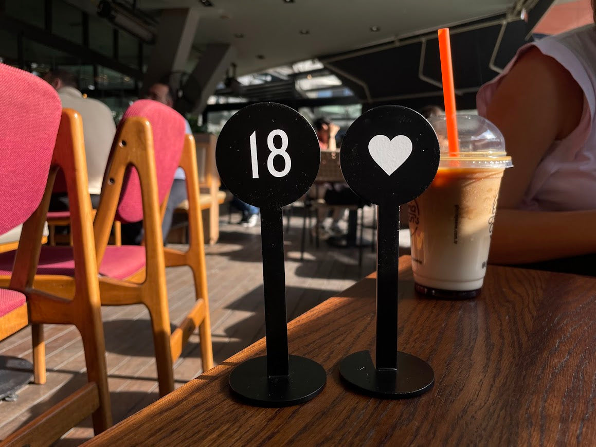 Metal Table Number Stand - Otimsan Shop