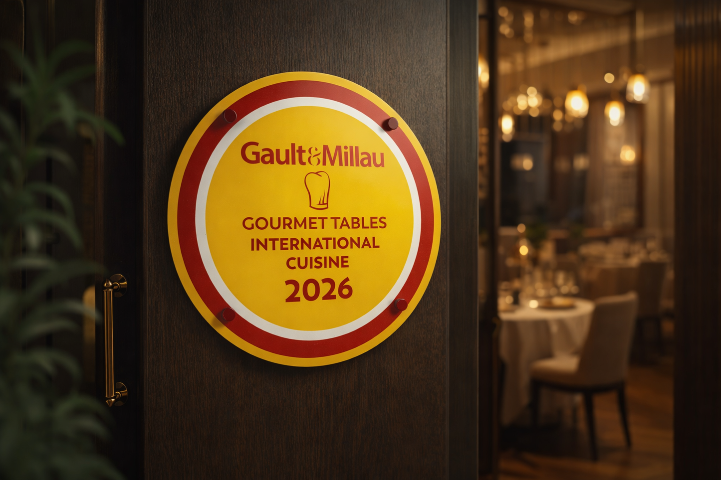 Gault Millau Wall Plaque – Restaurant Award Display Signage - Otimsan Shop