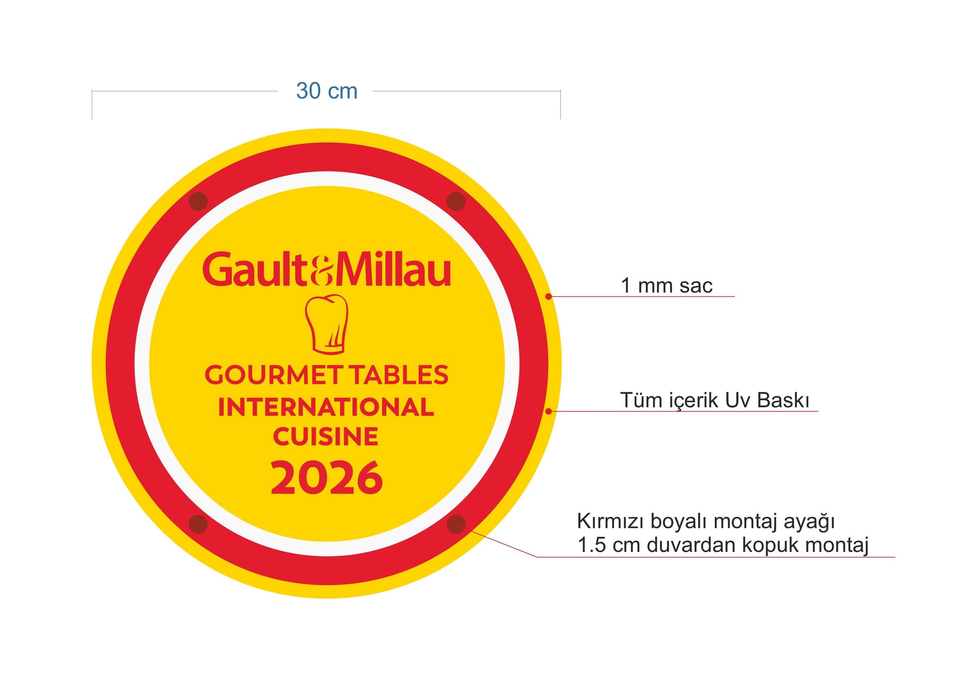 Gault Millau Wall Plaque – Restaurant Award Display Signage - Otimsan Shop