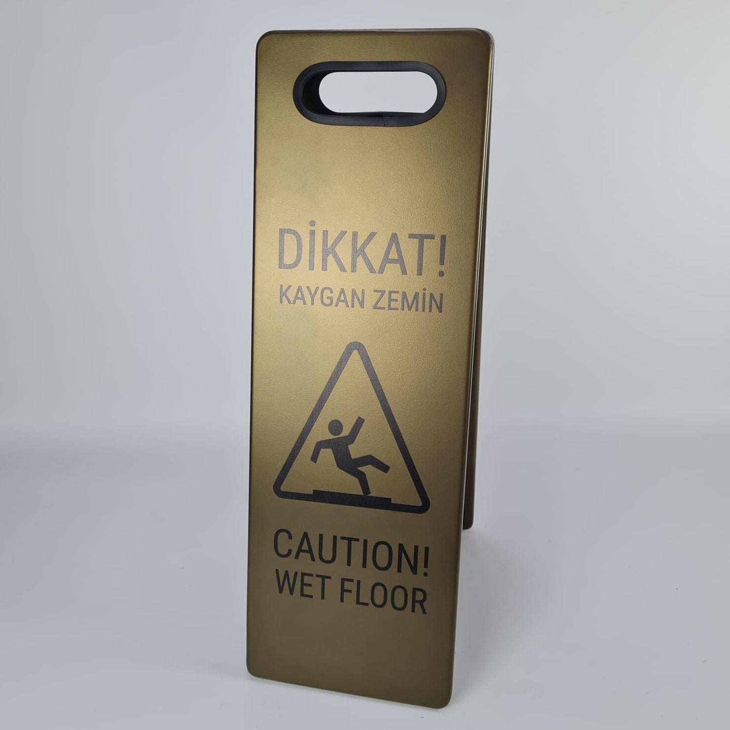 Metal Wet Floor Sign – Foldable Double-Sided Warning Board for Hotels & Shopping Malls - Otimsan Shop