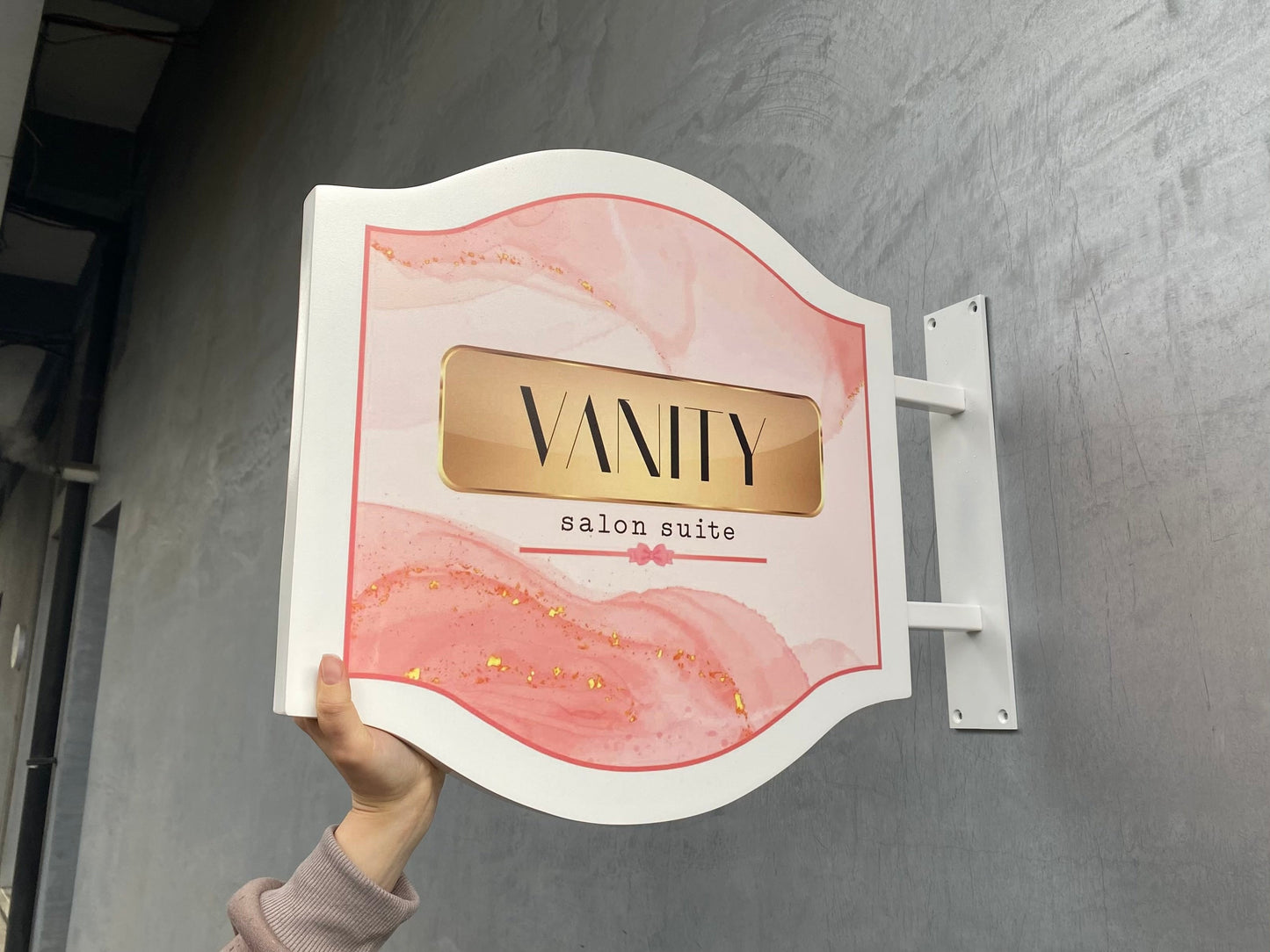 Double-Sided Durable Store Sign | Custom-Shaped Brand Logo Printed - Otimsan Shop