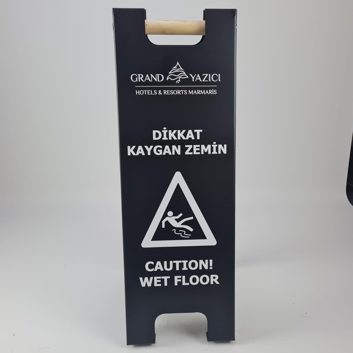 Wet Floor Sign Stand | Metal Foldable Double-Sided Portable Sign - Otimsan Shop