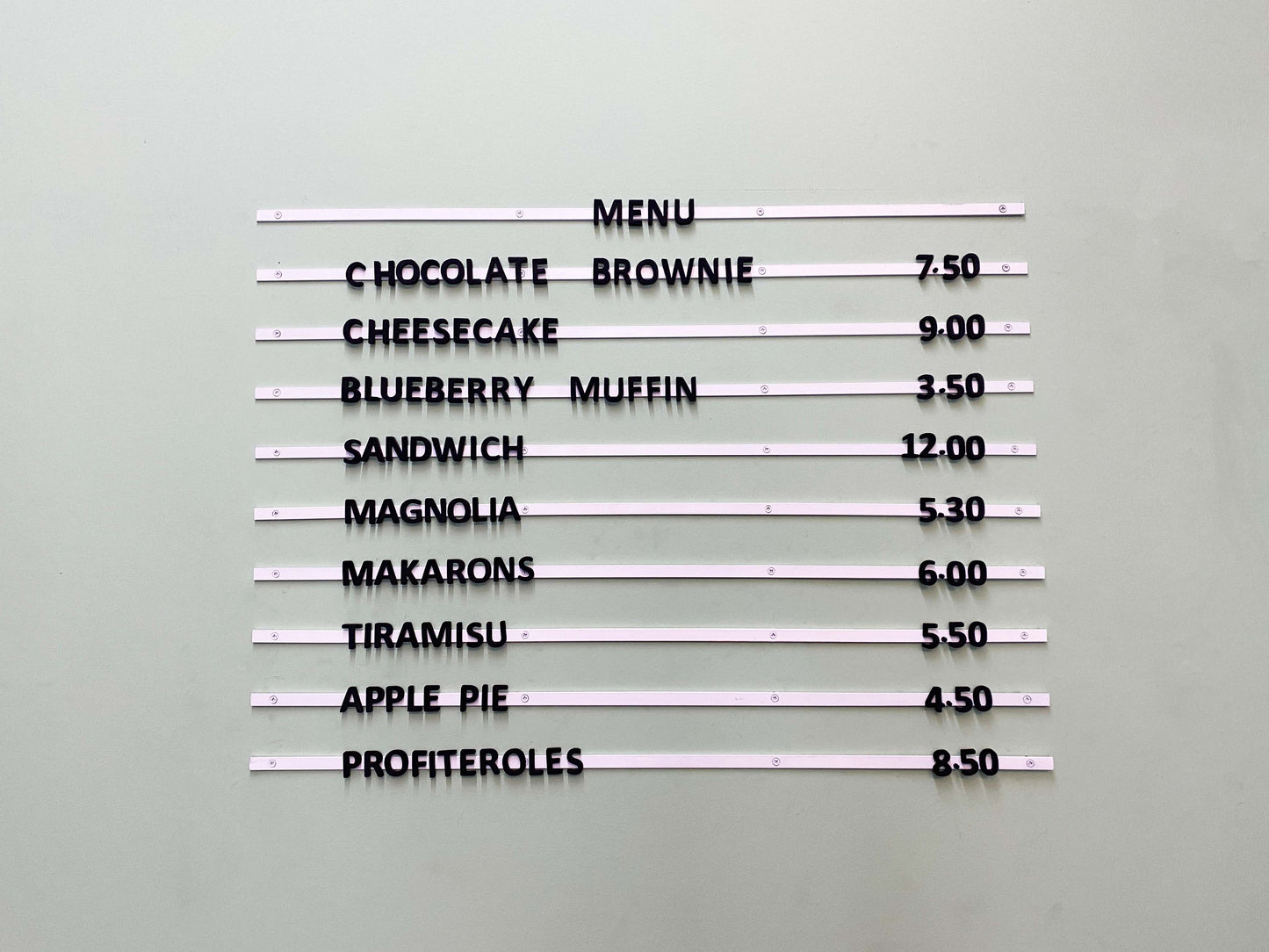 Magnetic Replaceable Menu Board - Otimsan Shop