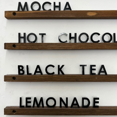 Wooden Slat Changeable Menu Board - Daily Menu Solution for Cafés and Coffee Shops - Otimsan Shop