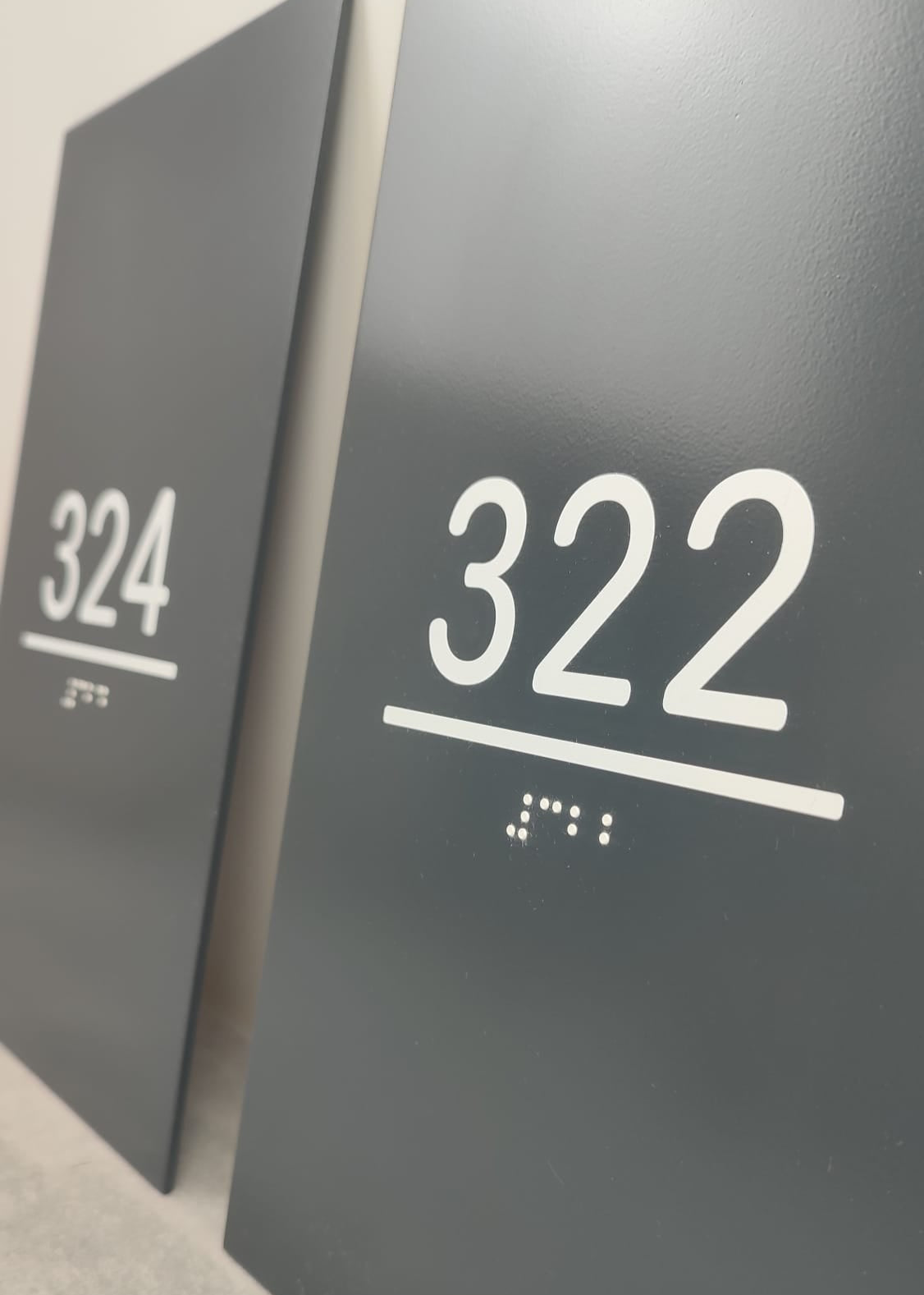 Embossed Braille Room Number | Accessible Door Sign for Hotels, Hospitals, and Offices - Otimsan Shop