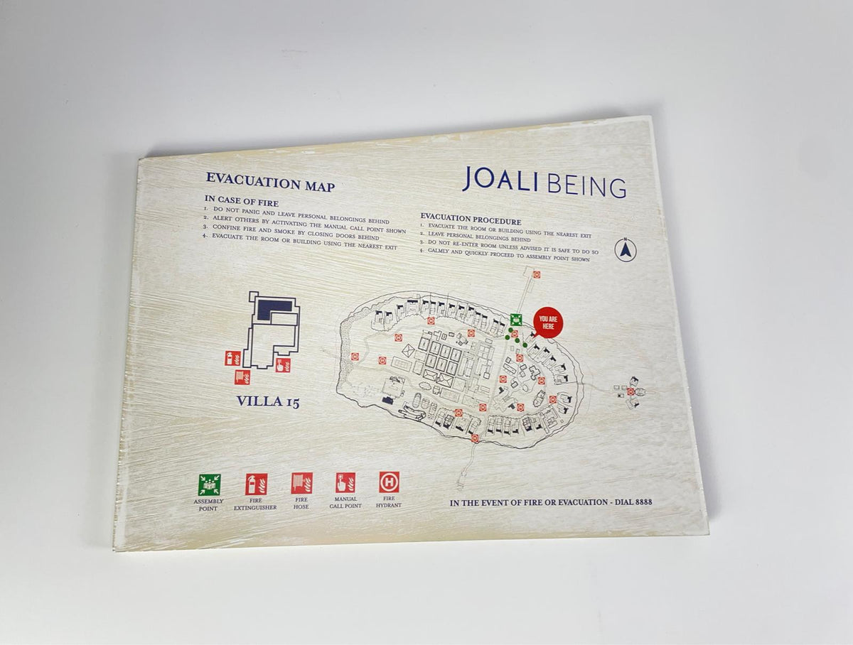 Hotel Room Fire Escape & Evacuation Plan – Regulation-Compliant Emergency Floor Map - Otimsan Shop