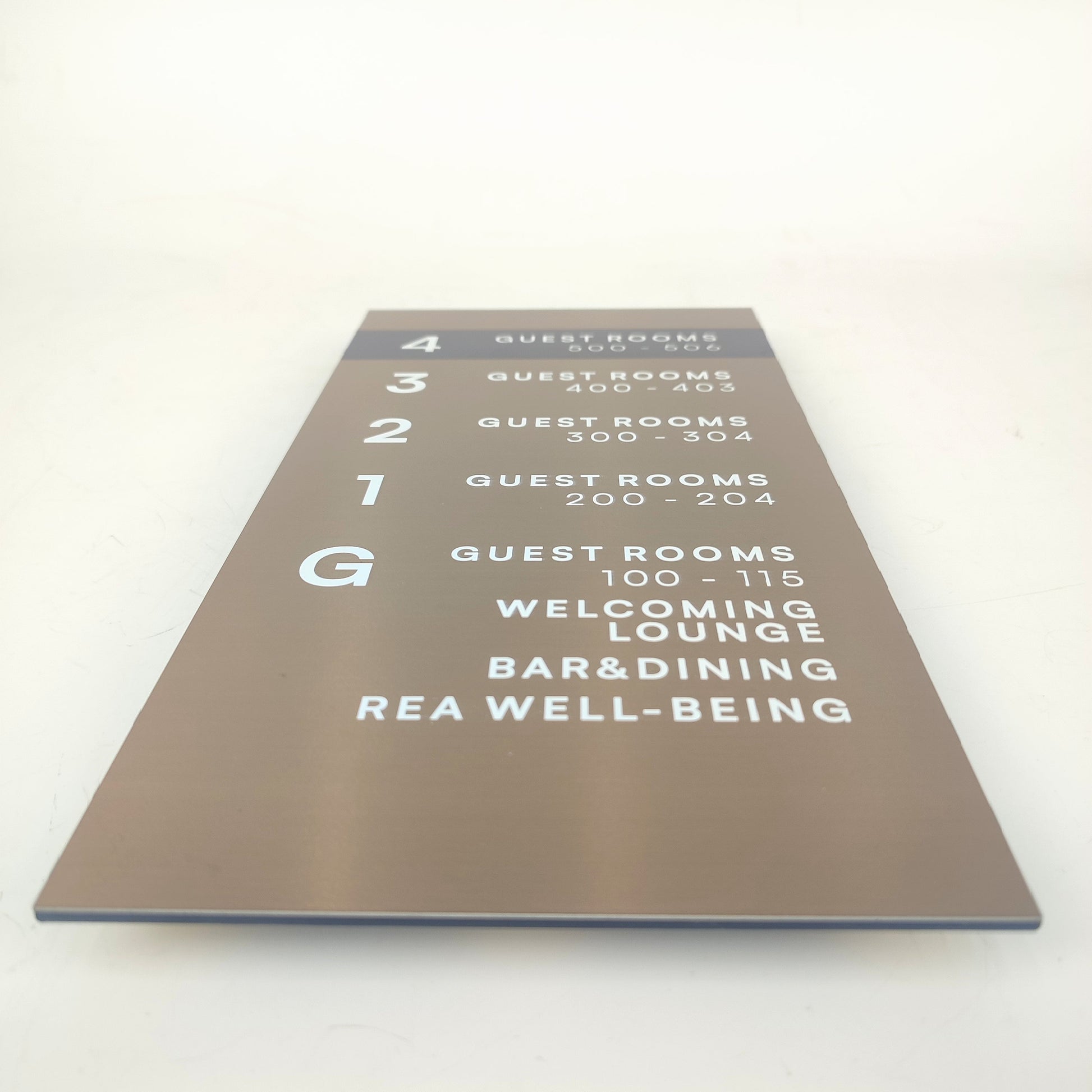 Elevator Information Sign | Metal Floor Directory & Building Wayfinding Sign - Otimsan Shop