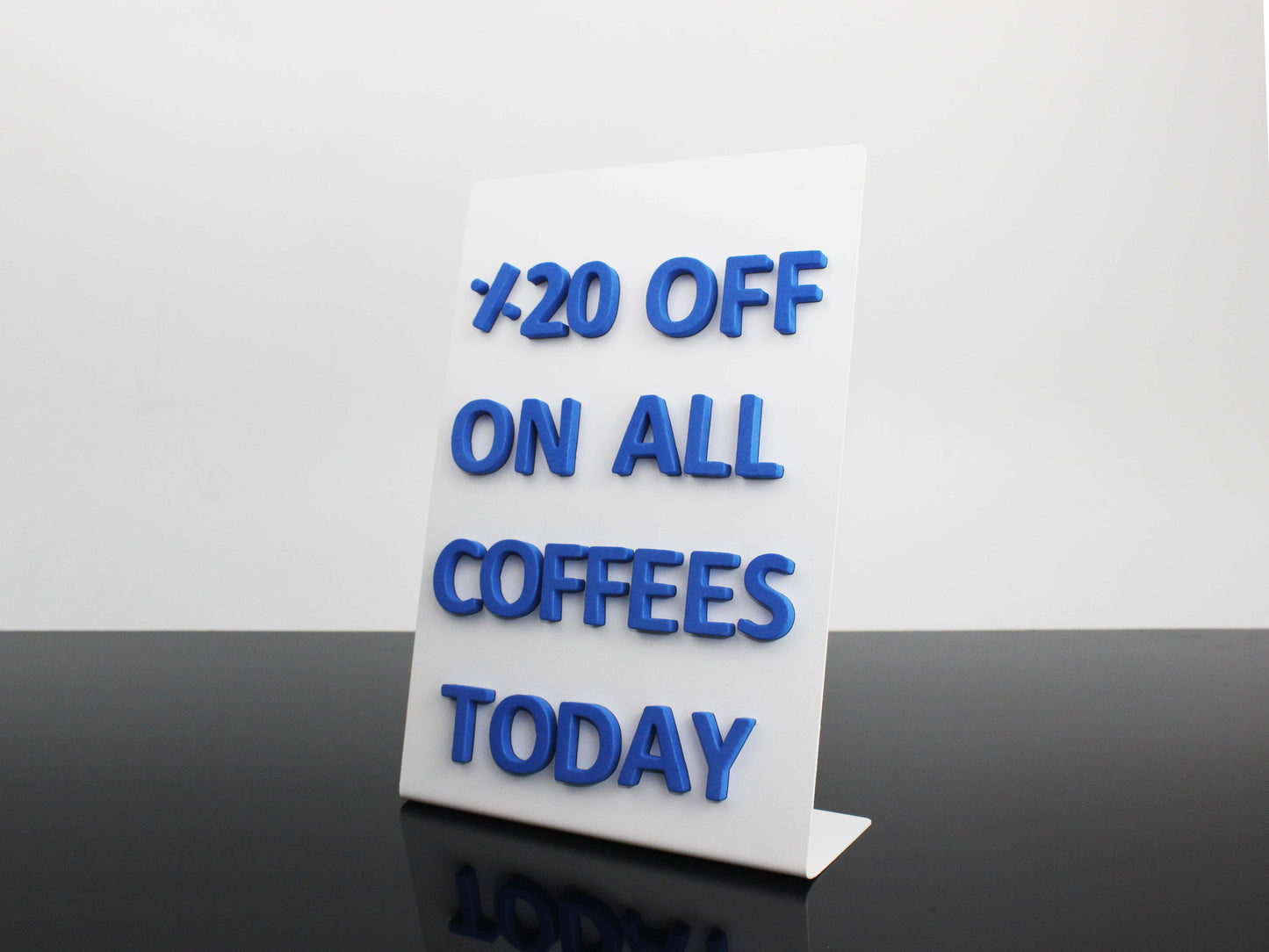 3-Piece Magnetic Tabletop Menu & Campaign Stand – Countertop Information Display Board - Otimsan Shop