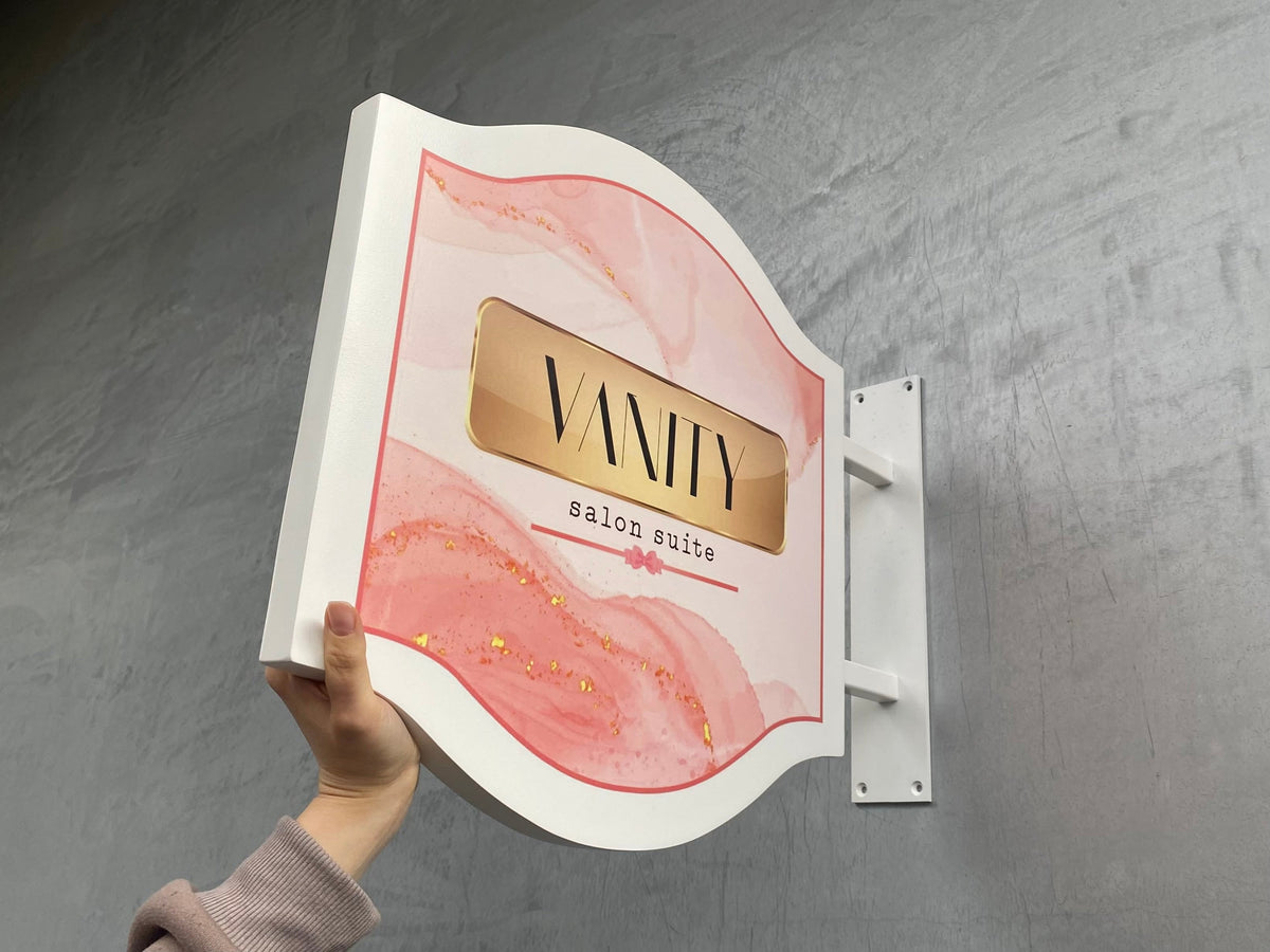 Double-Sided Durable Store Sign | Custom-Shaped Brand Logo Printed - Otimsan Shop