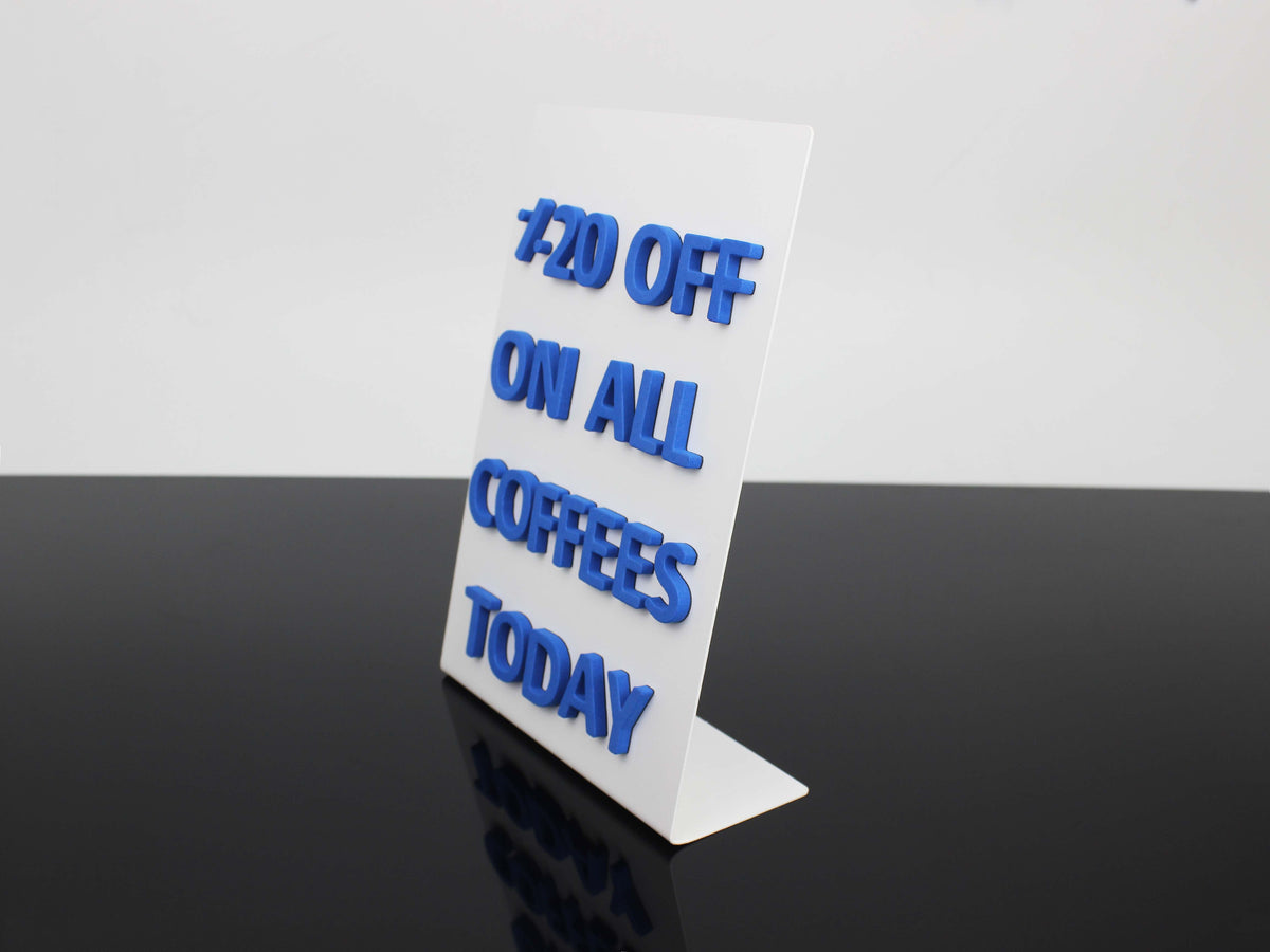 3-Piece Magnetic Tabletop Menu & Campaign Stand – Countertop Information Display Board - Otimsan Shop