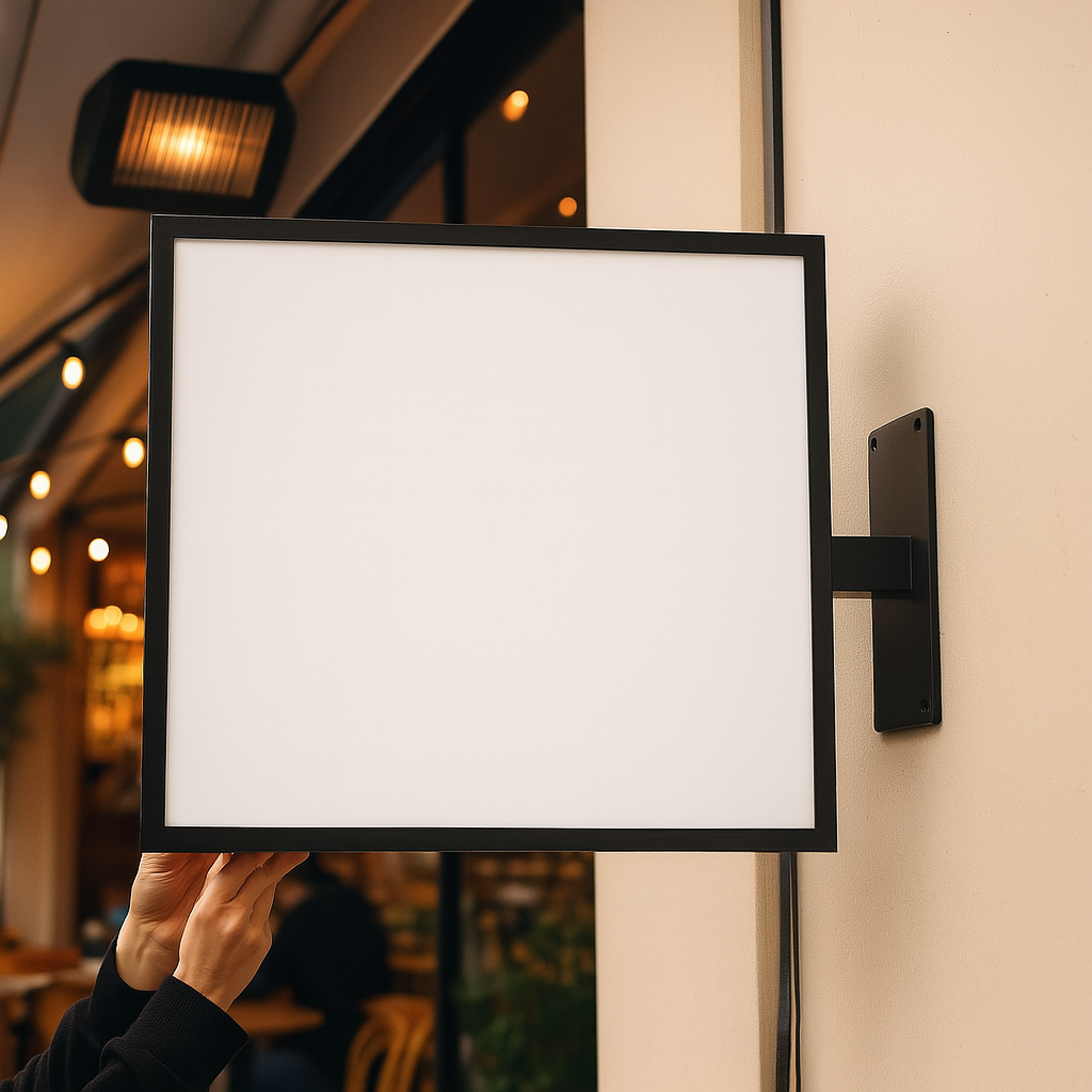 Double-Sided Durable Illuminated Store Sign | Custom Logo Printed - Otimsan Shop