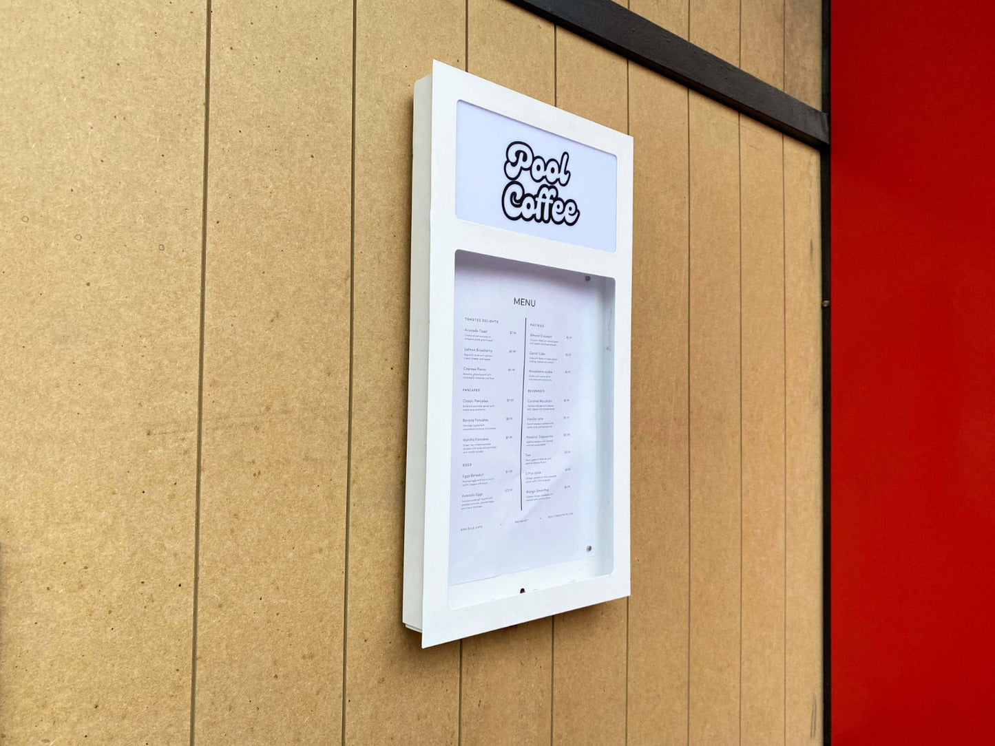 Wall-Mounted Illuminated Menu Board - Otimsan Shop