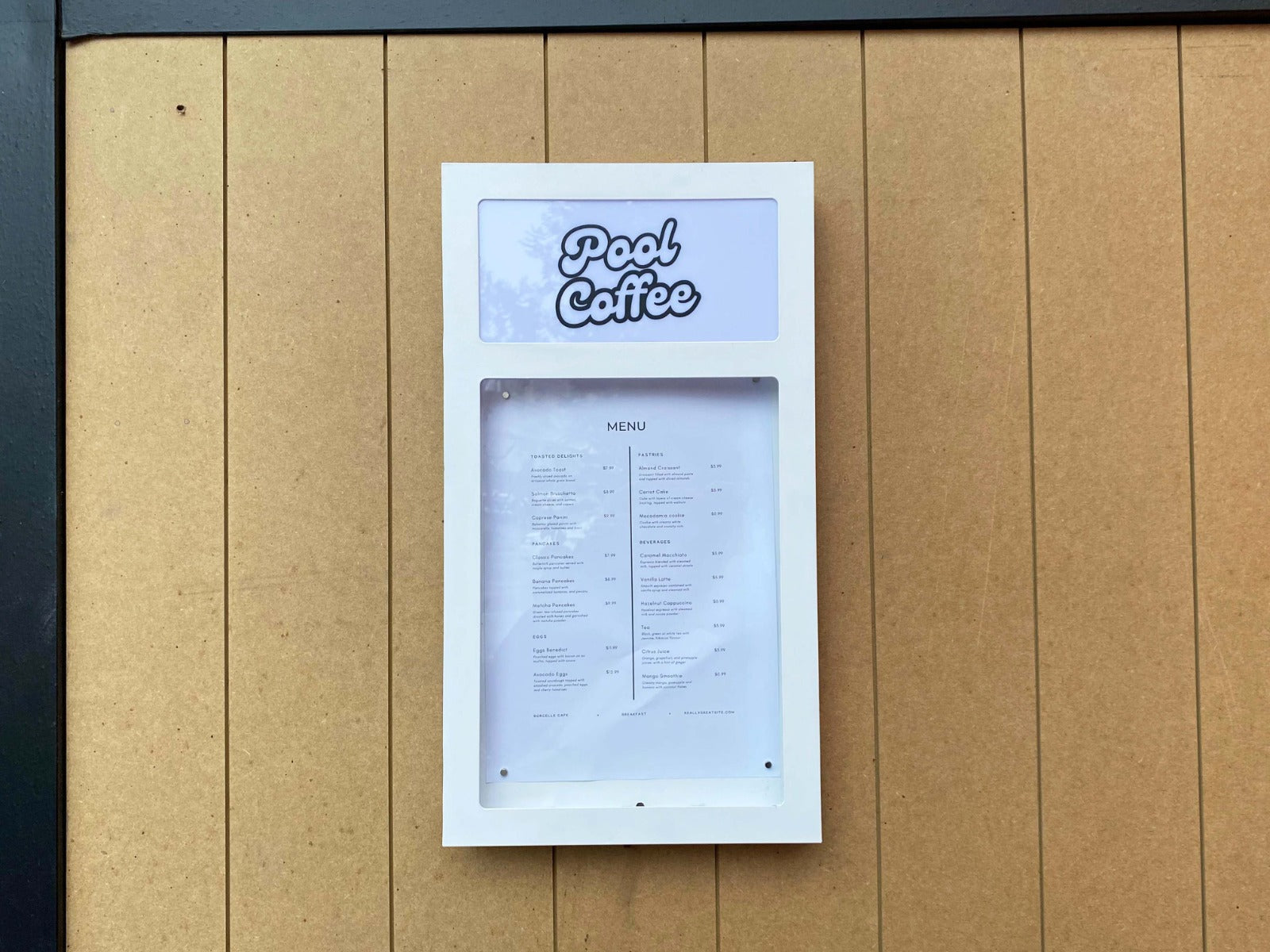 Wall-Mounted Illuminated Menu Board - Otimsan Shop