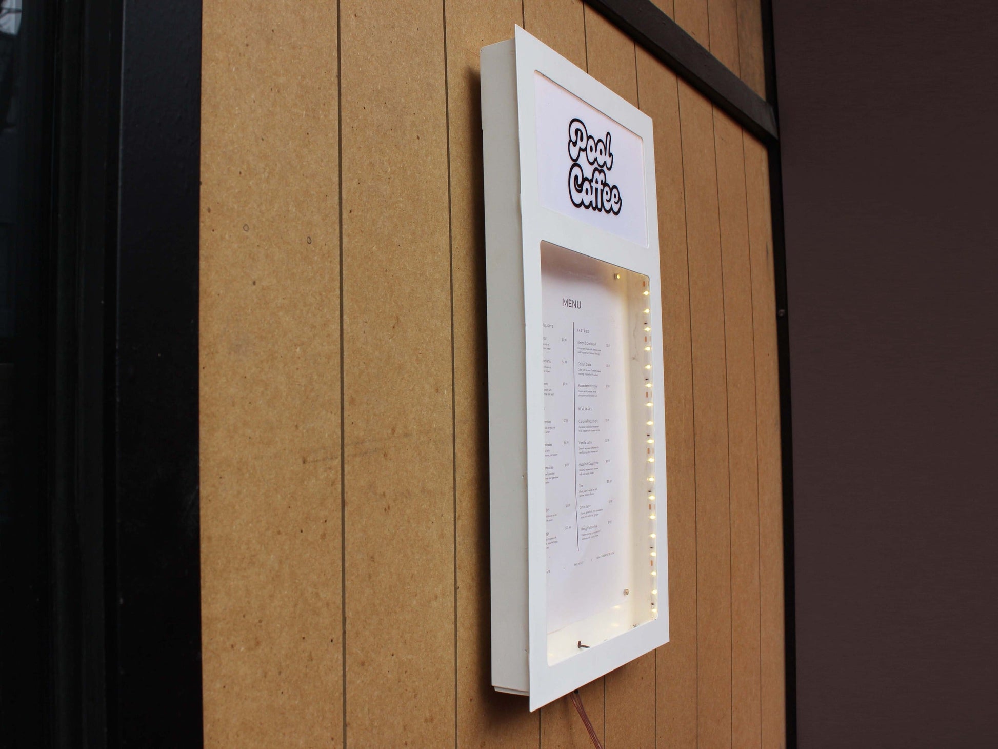 Wall-Mounted Illuminated Menu Board - Otimsan Shop