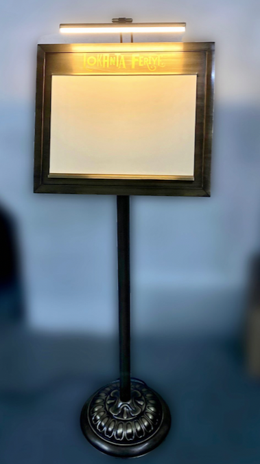 Illuminated Freestanding Menu Board - Otimsan Shop