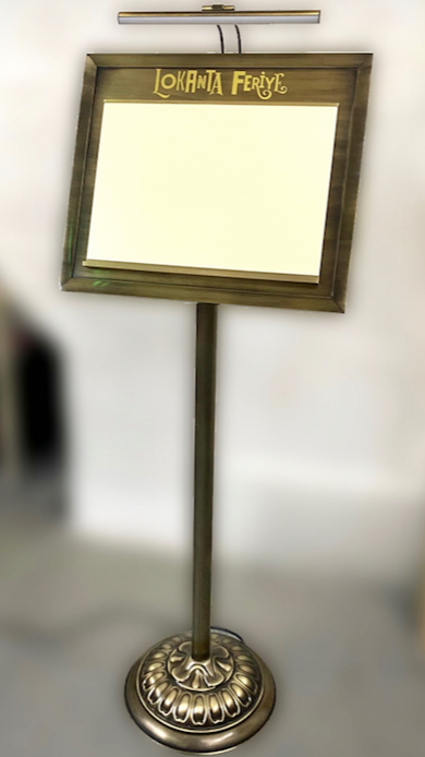 Illuminated Freestanding Menu Board - Otimsan Shop