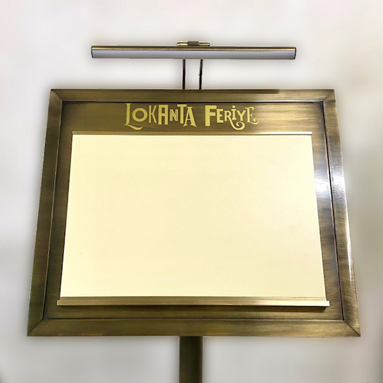 Illuminated Freestanding Menu Board - Otimsan Shop