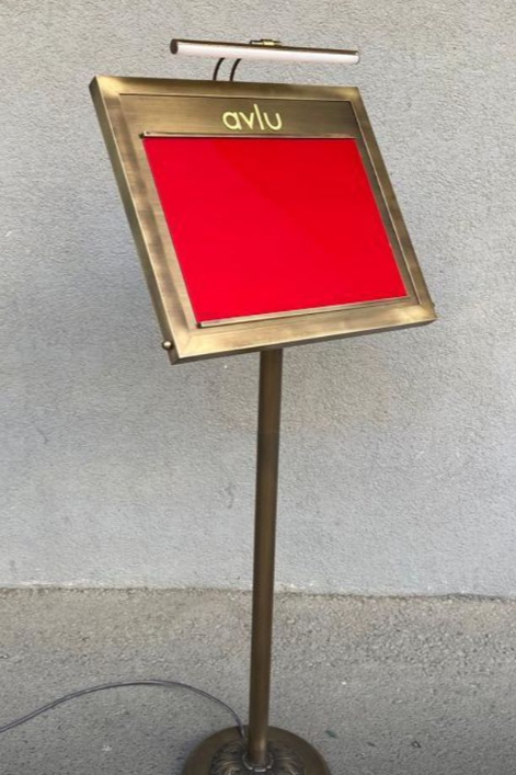 Illuminated Freestanding Menu Board - Otimsan Shop