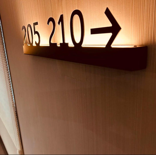 Illuminated Linear Room Number - Otimsan Shop