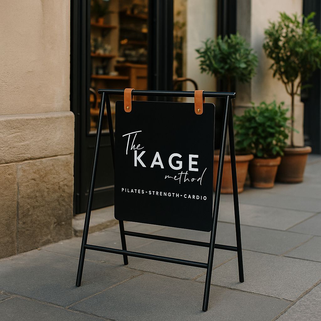 Magnetic Double-Sided Sidewalk Sign | Foldable Storefront Board with Printed Brand Logo - Otimsan Shop