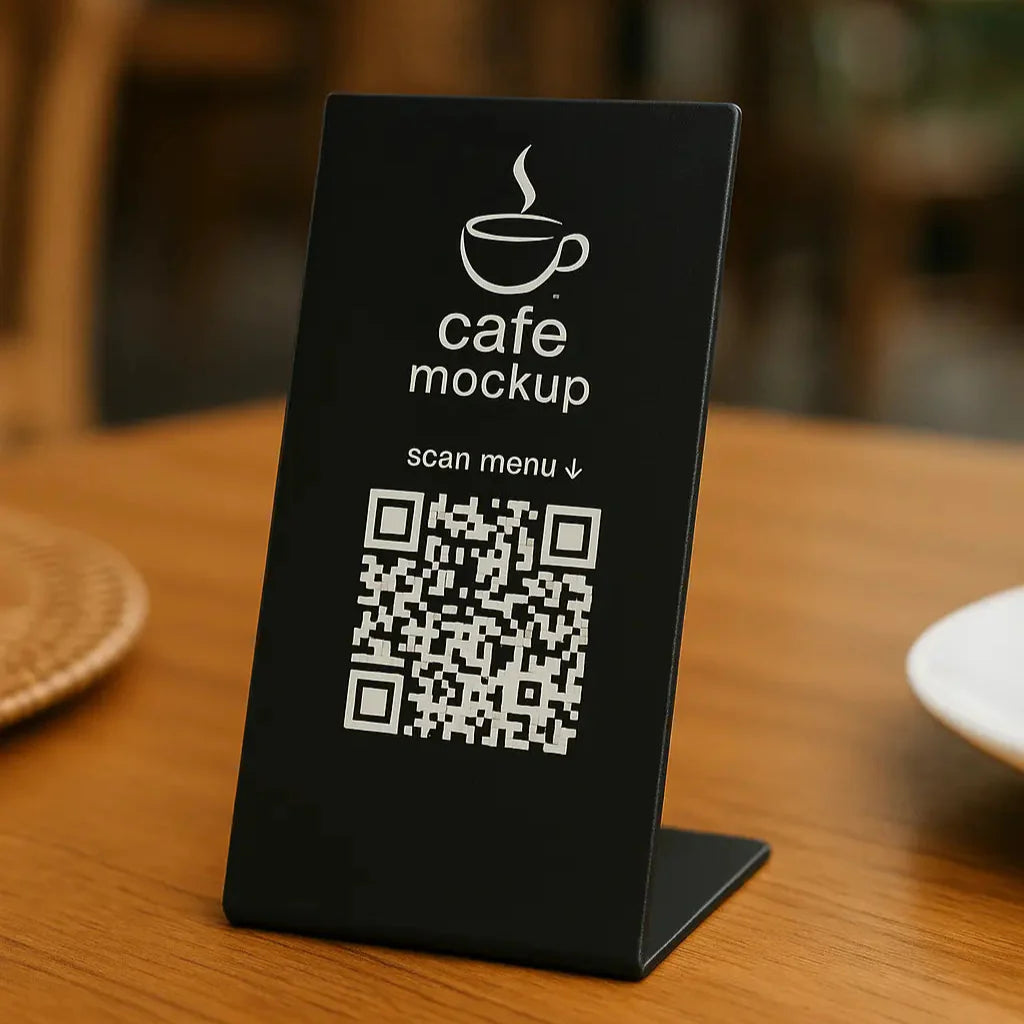 QR Code Menu Stand | QR Code Solution for Restaurant, Café and Hotel Tables - Otimsan Shop