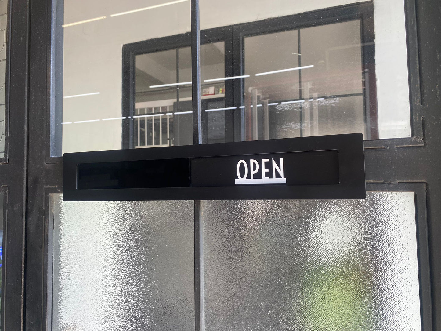 Open/Closed Sign | Sliding Door Sign for Businesses - Otimsan Shop