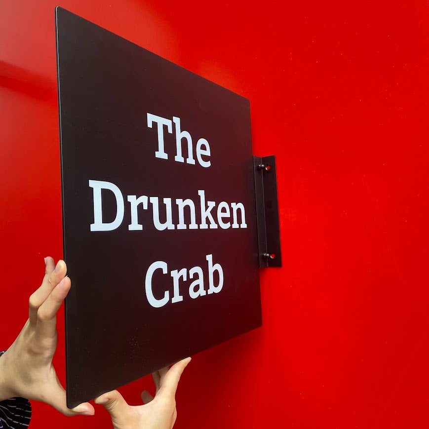 Double-Sided Budget Store Sign | Square Custom Logo Print - Otimsan Shop