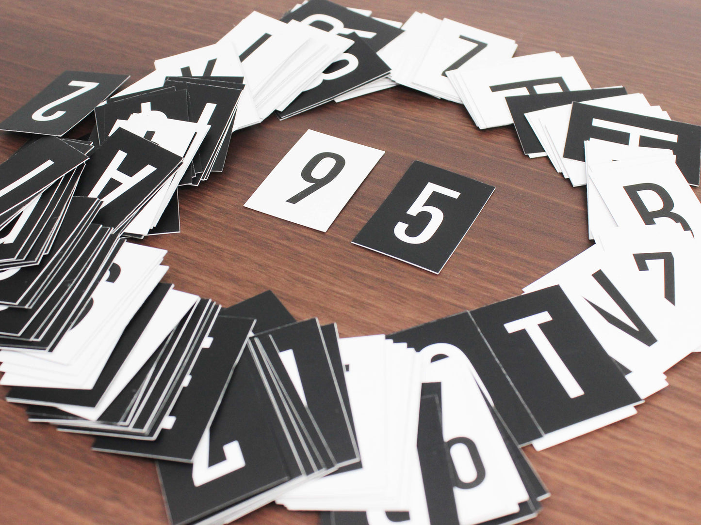 Double-Sided Card Letter Set – Ready 250-Piece Letter Pack for Menus and Announcements - Otimsan Shop