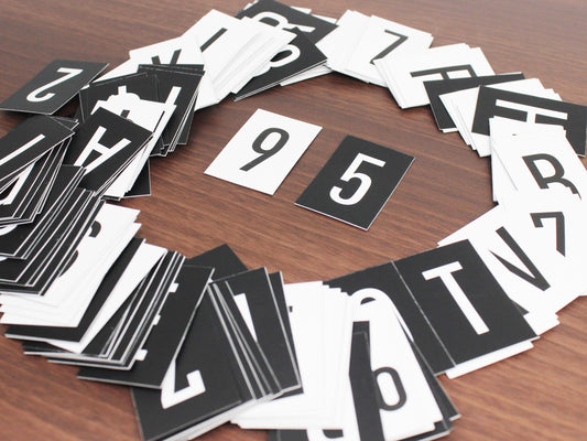 Double-Sided Card Letter Set – Ready 250-Piece Letter Pack for Menus and Announcements - Otimsan Shop